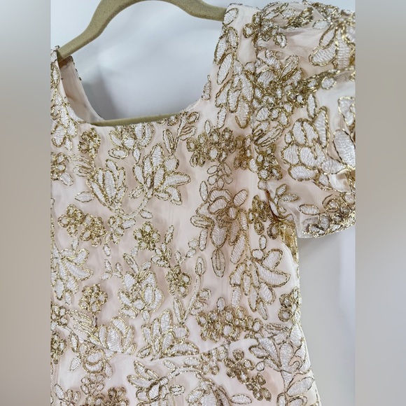 NWT GB Girls Puff Sleeve Floral Embroidered Dress - Picture 7 of 11